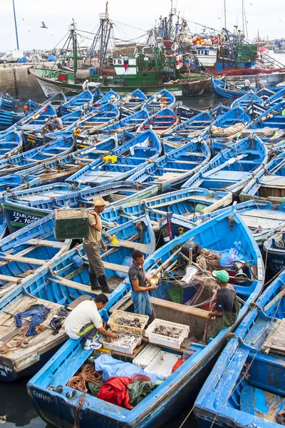 ESSAOUIRA, MOROCCO - CIRCA EPTEMBER 2014: Essaouira Limanı Eylül 2014 Essaouira.