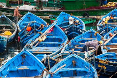 ESSAOUIRA, MOROCCO - CIRCA EPTEMBER 2014: Essaouira Limanı Eylül 2014 Essaouira.