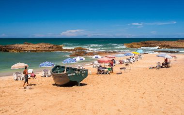 OUALIDIA, MOROCCO - CIRCA EPTEMBER 2014: Oualidia 'nın Eylül 2014' te Oualidia 'da görülmesi.