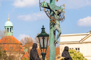 PRAG, CZECH Cumhuriyet - CRCA Nisan 2017: Çek Cumhuriyeti 'nin Prag' daki başkenti Prag şehri, Nisan 2017.