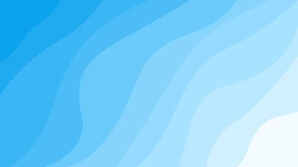 Abstract Blauwe Watergolven Zee Lijn Textuur Achtergrond Banner Vector Illustratie — Stockvector