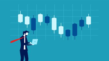 Businessmen place stock trading orders. concept of finance and investment 