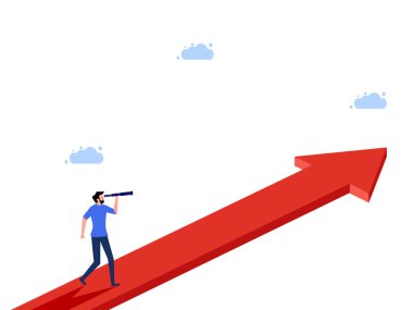 Adam gelişim okuna bakıyor. Gelecekteki vektör için kariyer ilerlemesi ve tahminleri