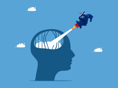 Özgürlük ve kendi kendine çözme stratejileri. İş adamı, satranç şövalyesiyle birlikte hapishaneden kaçıyor.