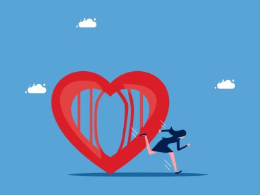 Kendini fethet ve güvenli bir bölgeden kaç. İş kadını hapishane kalp taşıyıcısından kaçtı