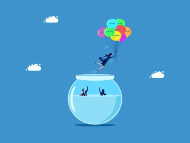 İletişim kurmak ve yararlı bilgiler almak. Kadınlar tehlikeli bölgelerde konuşma balonlarıyla yüzerler.