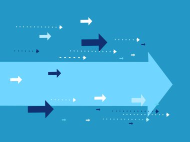 Oklar, ilerleme vektörünün yönünü gösteren bir terim olarak çalışır