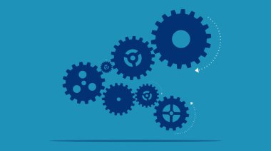 Bütünleşme. Vites mekanizmasının işleyişi. vektör