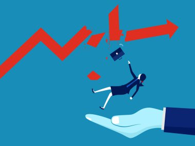 Rehberlik, kariyer danışmanlığı. Yöneticinin çalışanlara yardım etmesi kârdan kesiliyor. vektör