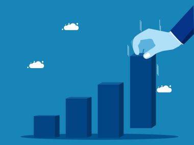 Dev bir vektör el vektörünün yardımıyla bir grafik oluştur