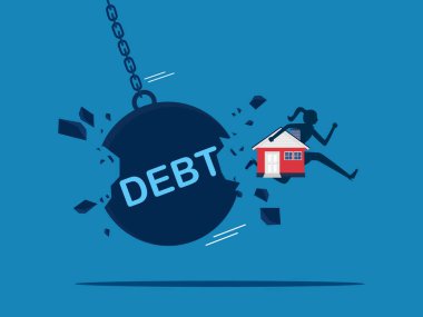 Ev borcundan kurtul. Evi tutan kadın borç topu taşıyıcısını yok etti