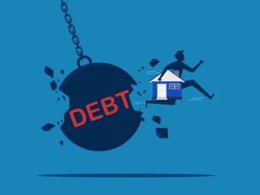 Ev borcunu öde. Ev sahibi iş adamı borç topu taşıyıcısını yok etti