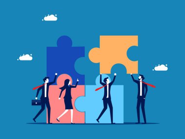 Birlikte başarılı olduk. Çalışan katılımı iş vektörünü geliştirdi