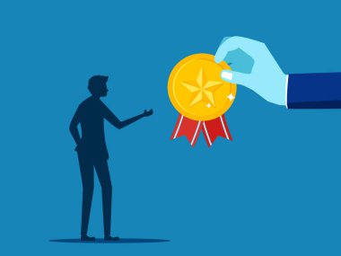 En iyi ofis çalışanlarına veya uzman vektörlerine ödül verin