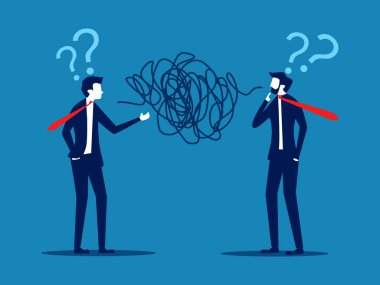 İletişim sorunları var. İki işadamının birbirleriyle iletişim kurma sorunu var.