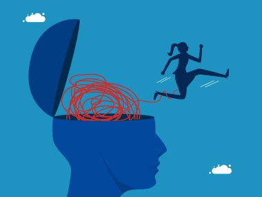 Gerginliği bırak. Kadın onun karmaşık beyin taşıyıcısından kaçıyor.