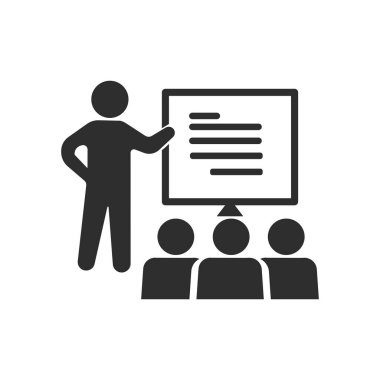 Vizyon toplantısı. İş stratejisi. vektör illüstrasyonu