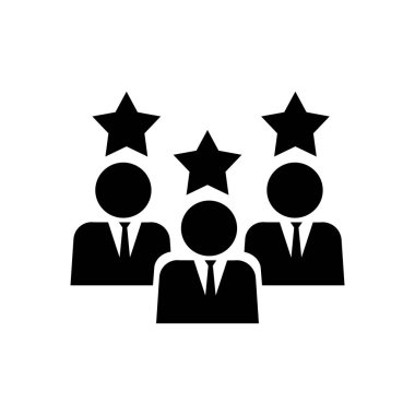 İş insanları grubu, takım simgesi vektörü