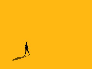 Bir sürü fırsat buluyorum. İş adamı dünyaya açılır gider. Vektör