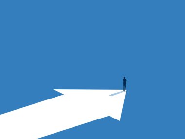 Profesyonel liderler ok ucunda durup iş başarısına işaret ederler.