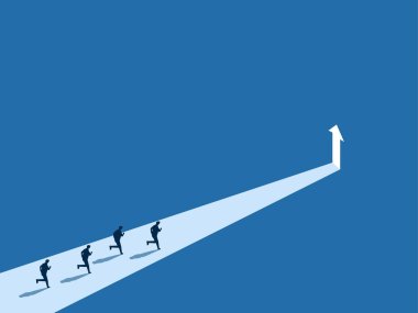 Büyümek için fırsat kollayan bir grup işadamı, bir ok ile kapıya ulaşmak için yarışıyor.