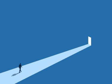 İşadamı yeni fırsatların ışığında yürüyor