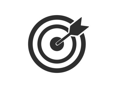 Başarı, Dart ve Hedef Simgesi vektörü