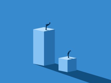 Eşitsizlik, farklı sınıflardan insanlar.