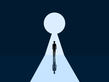 Kariyer Geliştirme İpuçları, İşadamı Anahtar Deliği Kapısında Duruyor