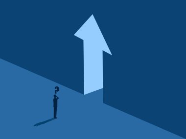 Ticari Büyüme Risklerini Değerlendiren İşadamı