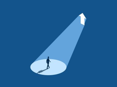 İş adamı büyüyen oku takip edecek ışık buluyor