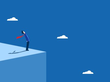 İşadamı gökyüzüne bakıyor.