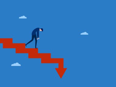 Merdiven 'deki İşadamı Çökmeye Gidiyor