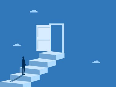 İlham. İş adamı Açık Kapı 'ya gider.