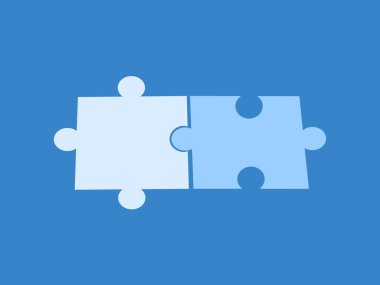 Birleştir, birbirine mükemmel uyan iki yapboz parçası.