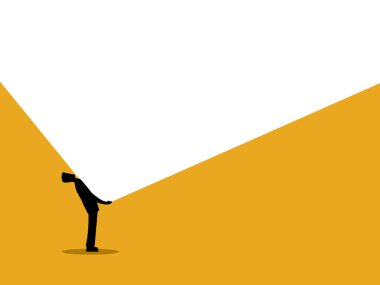 Crisis problems, strong, business people shift the big burden