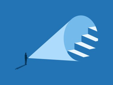 Yolu keşfedin, İşadamı Başarıya Giden Merdivenler 'e Fener Tutuyor