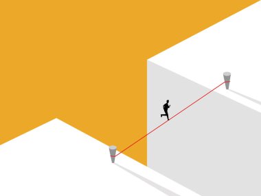 Hızlı Strateji, Risk, İş Adamı Geçitten İple Geçiyor