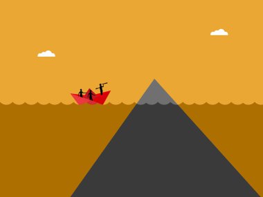 Kağıt Tekne ve Buzdağı Üzerine İş Ekibi