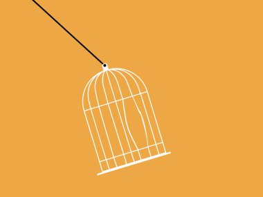 Kafesten özgürlüğe kaçmaya çalışıyorum.