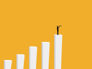 Yeni bir iş arayan, bar çizelgesinde vizyonu olan bir iş adamı.