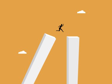 Yeni bir kariyer seçerek, bir iş adamı düşen bir sütundan sağlam bir sütuna atlar.