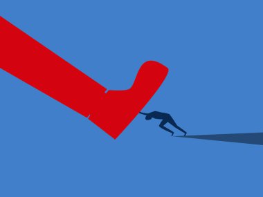 Büyük işadamlarıyla dövüşürken, işadamının üzerine büyük bir ayak basıldı.