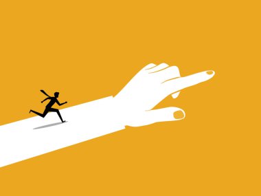 Lider, İşadamı İşaret Parmağında Çalışıyor