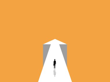 Cliff Arrow 'un Üzerinde Duran İşadamı