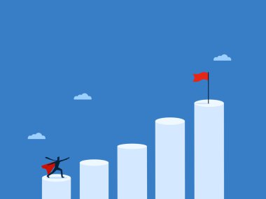 Baro listesinde iş adamı lider hedefe ulaşmak için çabalıyor