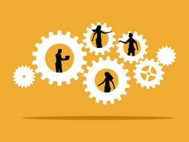 Proje heyeti, evden uzakta çalışan çalışanlar,