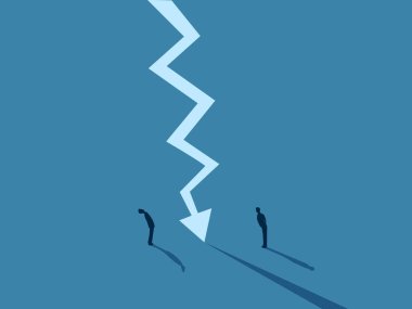 Kriz grafiği ikisi arasında bir uçurum yaratır