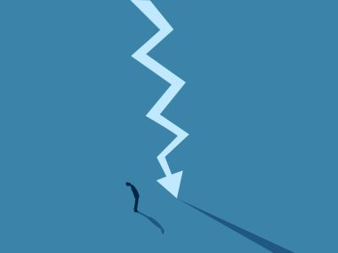 İşadamı Kriz Grafiğine Bakıyor