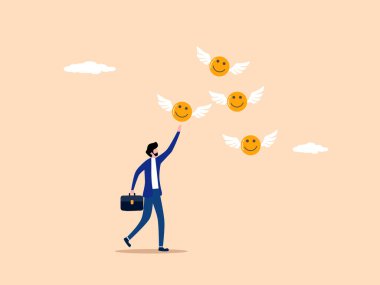 Hayatta mutluluğun peşinde koşmak, iş adamı mutluluğun peşinde koşmak.